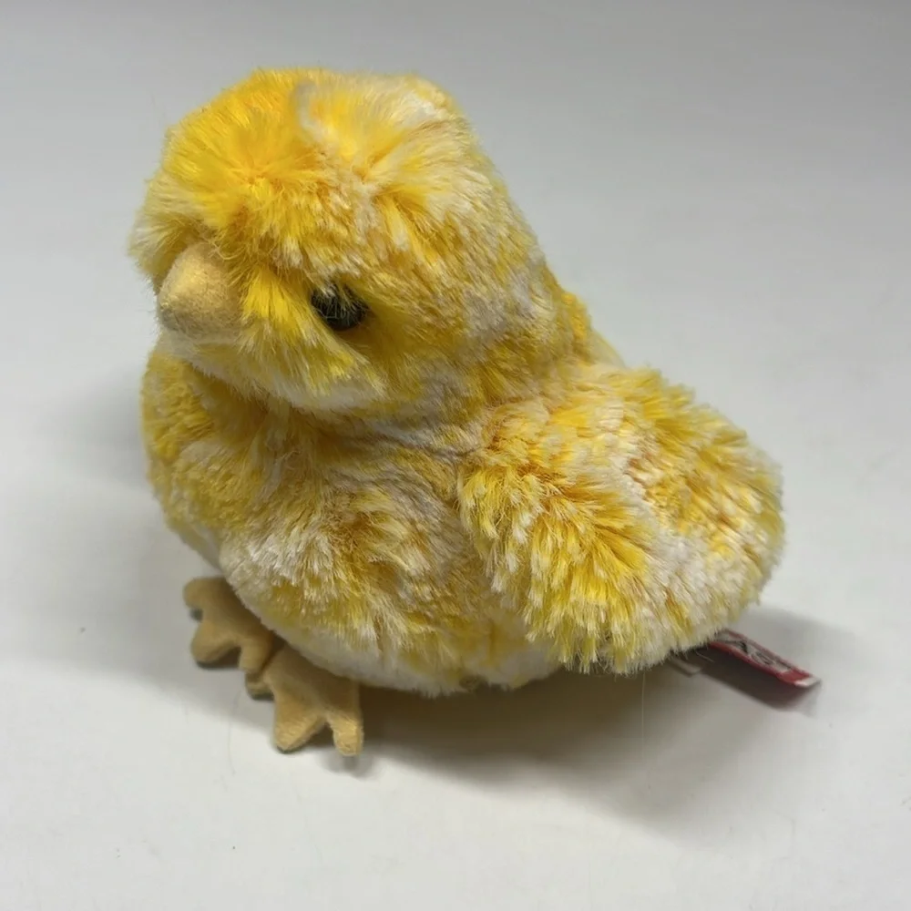 Douglas Cuddle Toys Yellow & White Plush Baby Chick ~4-5” Stuffed Easter Toy